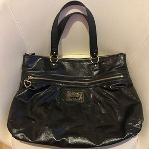vintage coach poppy daisy liquid gloss bag